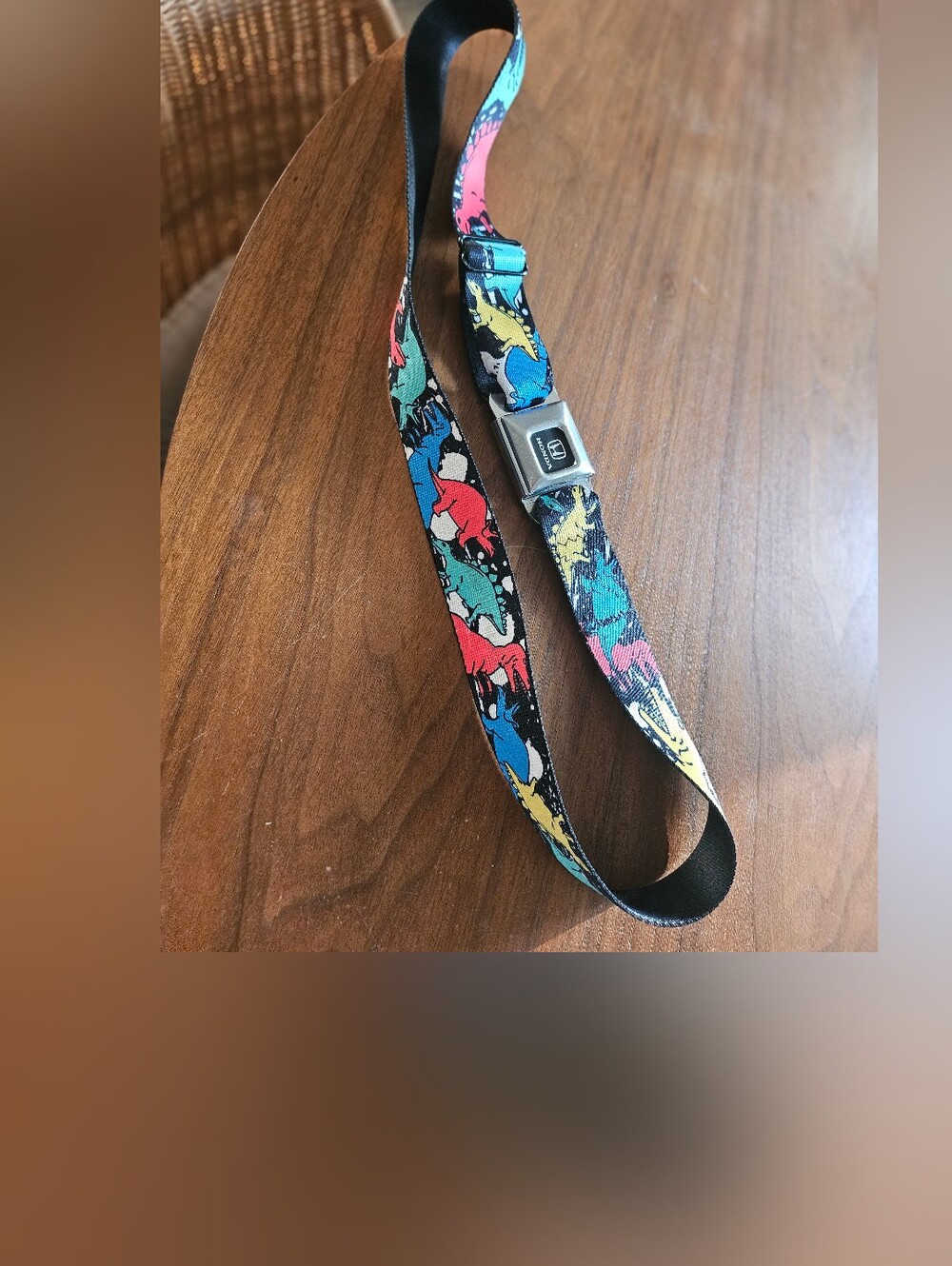 Buckle-Down Skategoods Honda Seat Buckle Belt Blue Red Yellow Green Dinosaurs